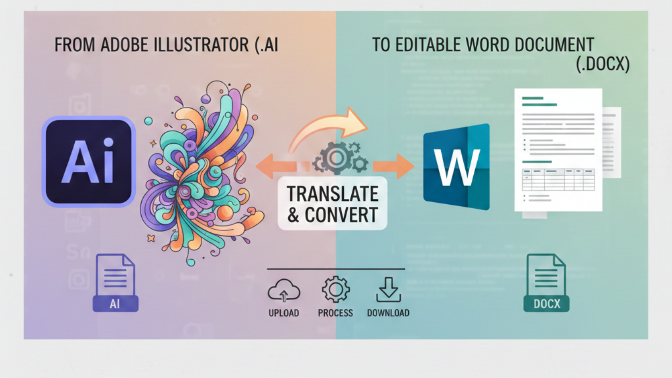 How To Convert Illustrator File To Editable Word Document