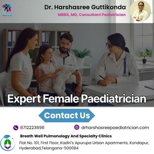 Female Paediatrician Kondapur Hyderabad | Dr. Harshasree Paediatrician