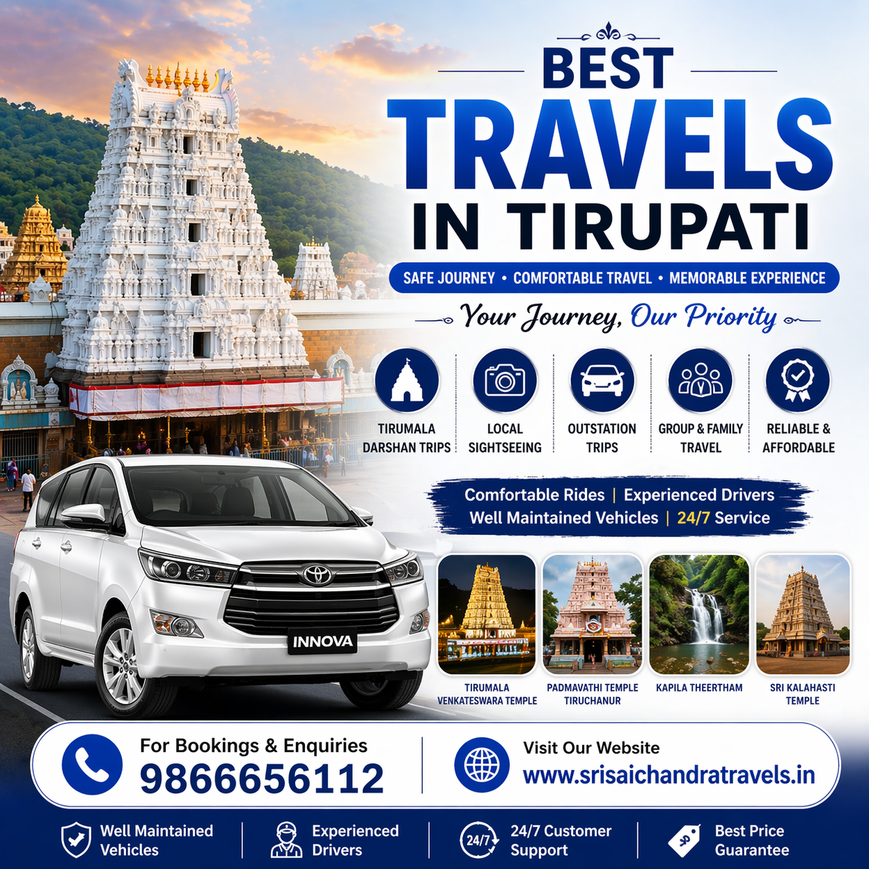 A Complete Guide to the Best Travels in Tirupati for Pilgrims & Tourists