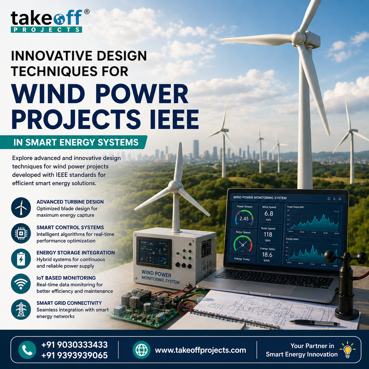Innovative Design Techniques for Wind Power Projects IEEE in Smart Energy Systems