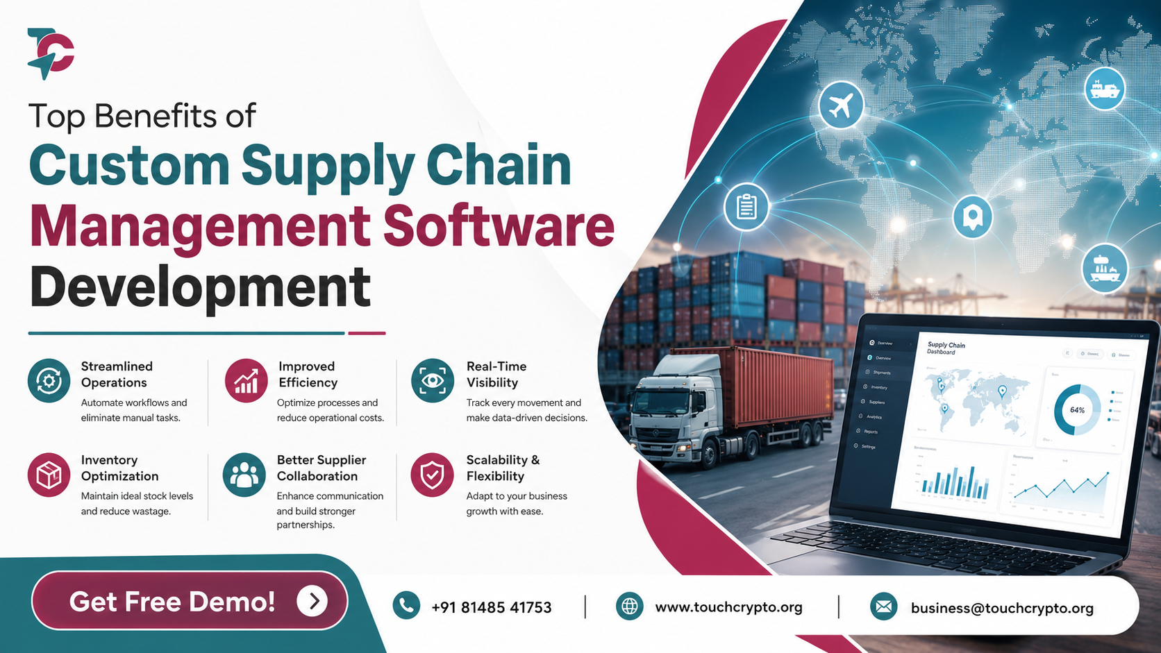 Top Benefits of Custom Supply Chain Management Software Development