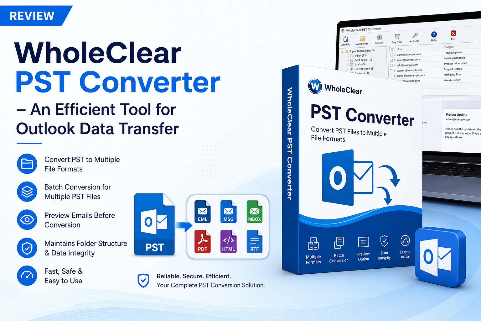 WholeClear PST Converter – An Efficient Tool for Outlook Data Transfer
