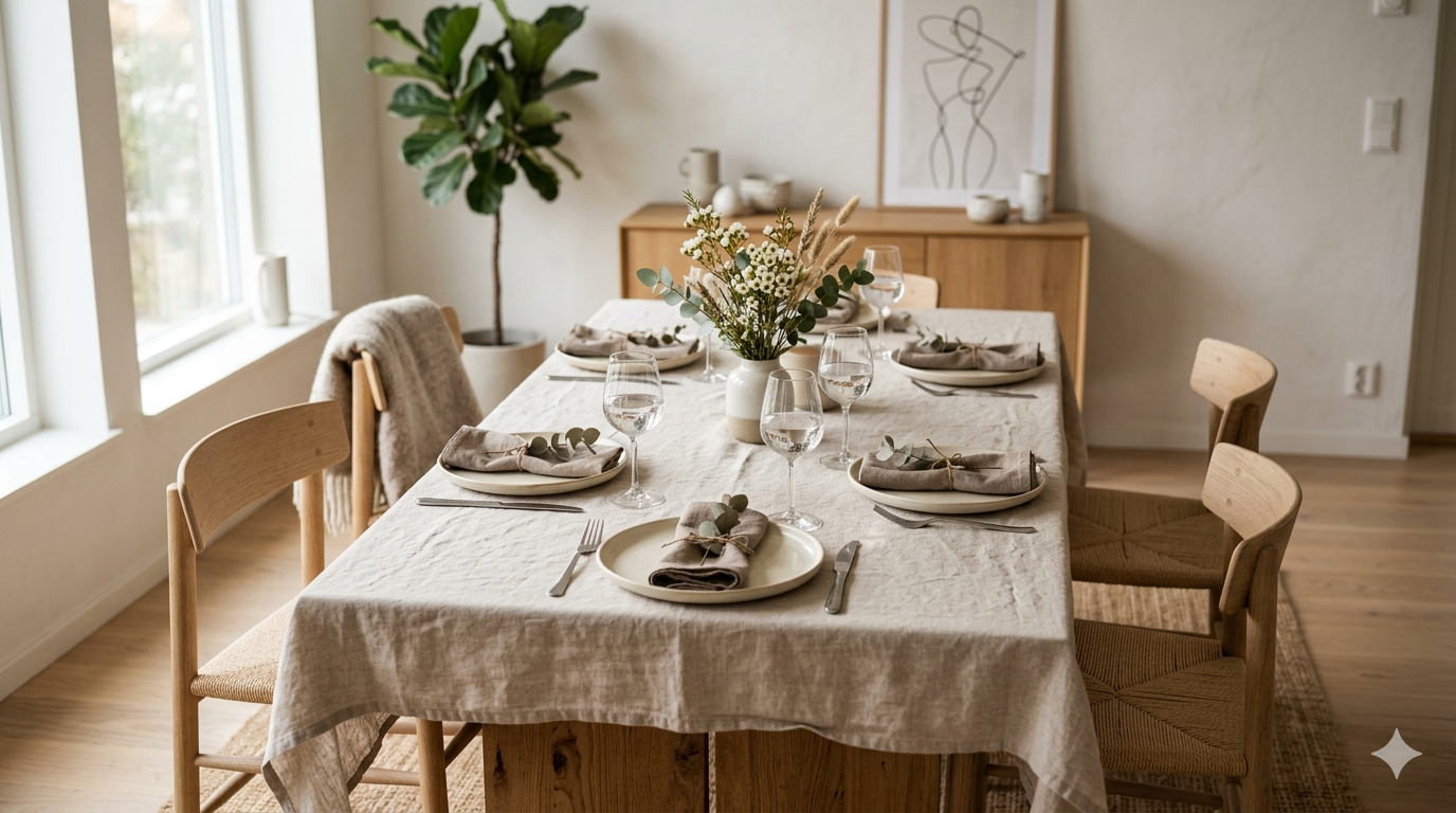 Round Table Cloths vs Rectangle Table Cloth – Which One Is Right for Your Home?