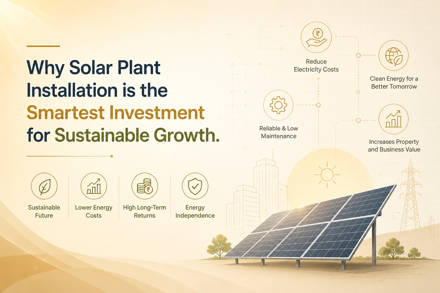 Why Solar Plant Installation is the Smartest Investment for Sustainable Growth