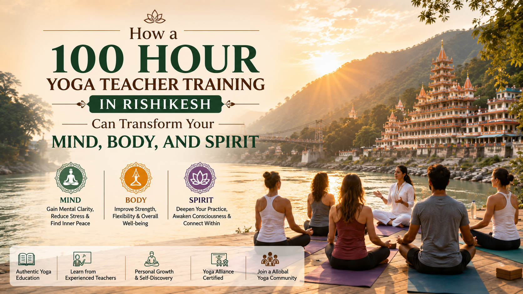How a 100 Hour Yoga Teacher Training in Rishikesh Can Transform Your Mind, Body, and Spirit