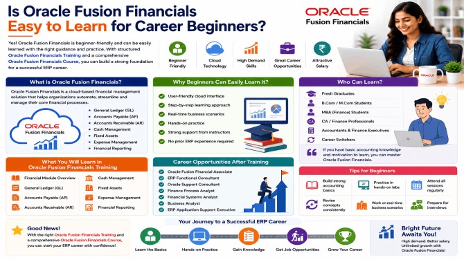 Is Oracle Fusion Financials Easy to Learn for Career Beginners?
