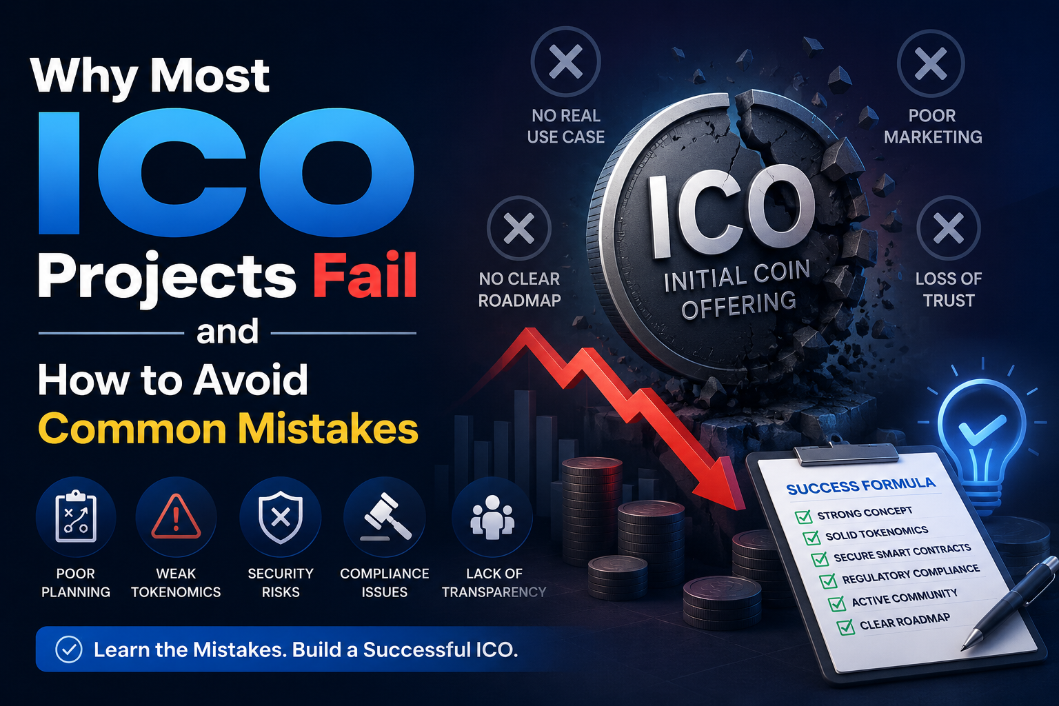 Why Most ICO Projects Fail and How to Avoid Common Mistakes