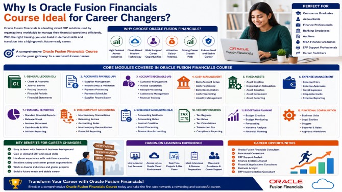 Why Is Oracle Fusion Financials Course Ideal for Career Changers?