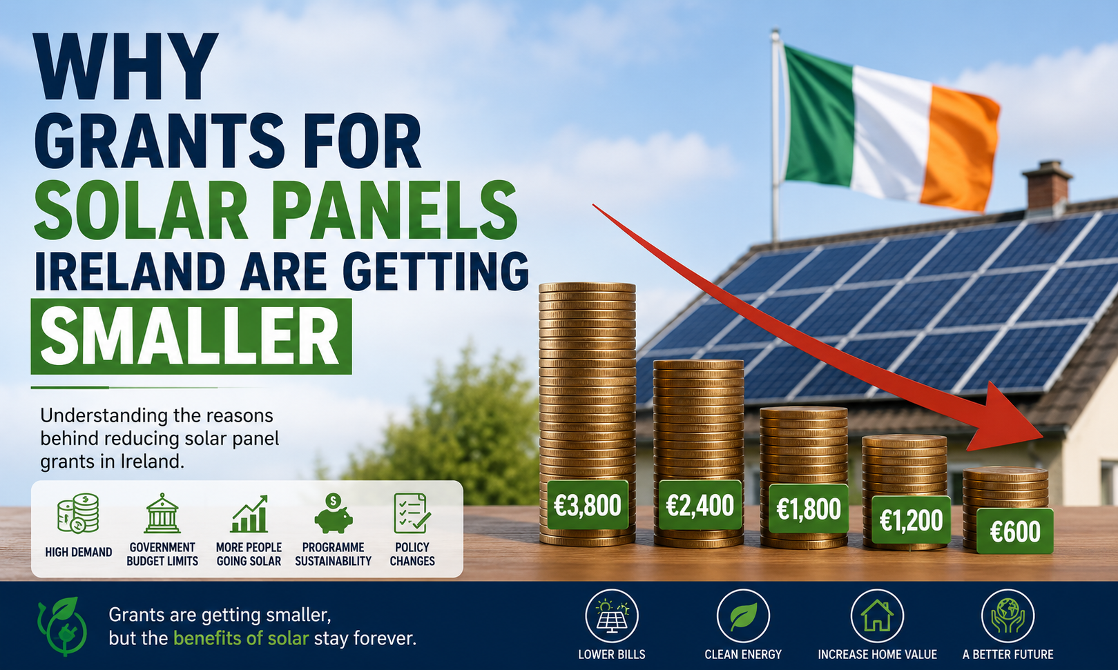 Why Grants for Solar Panels Ireland Are Getting Smaller