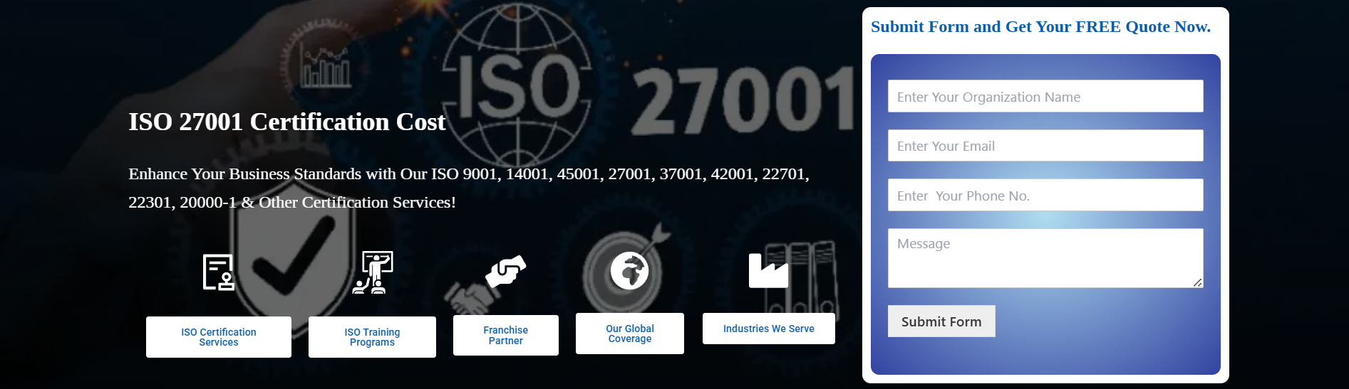 ISO 27001 Certification Cost