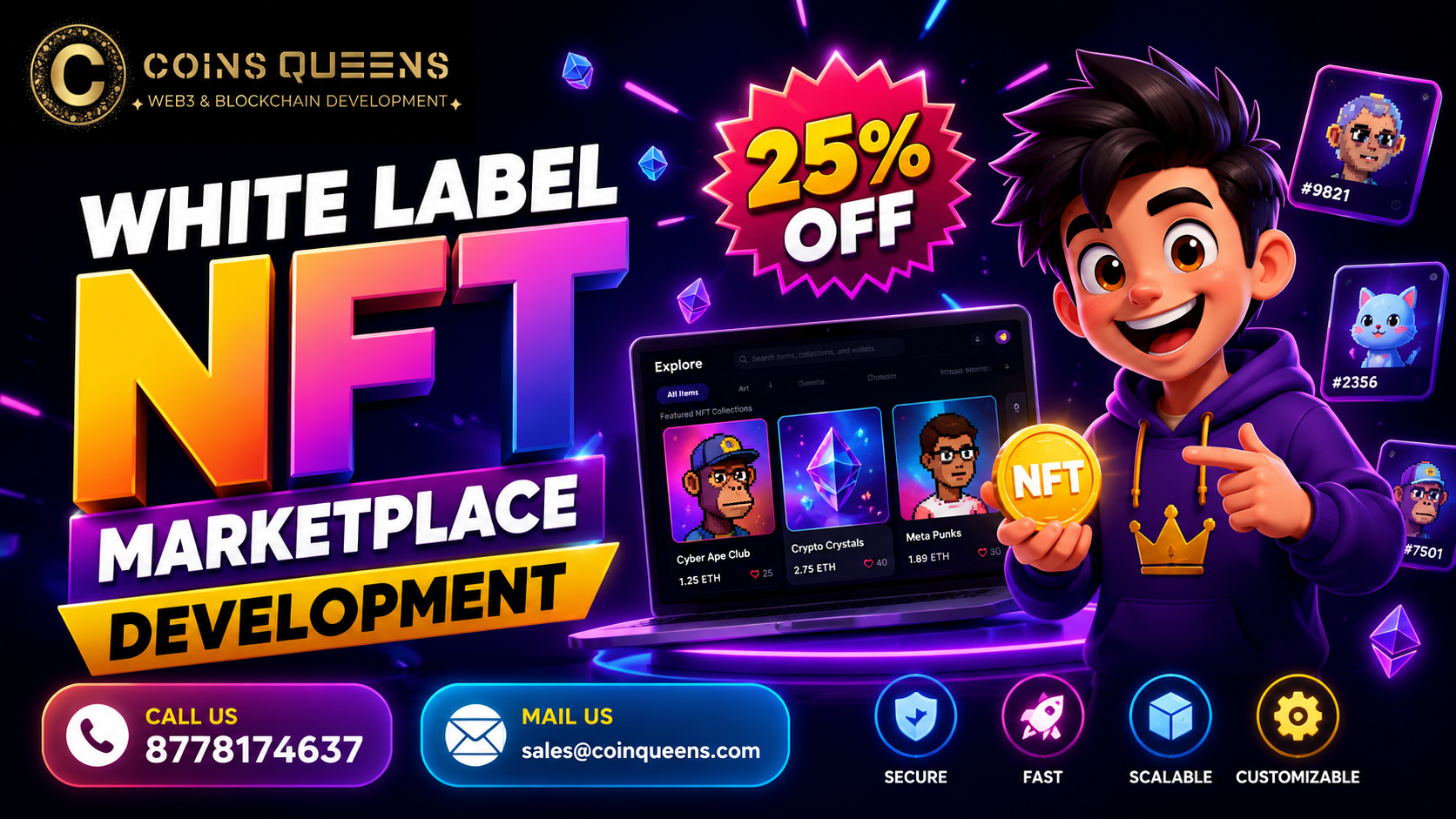 Everything You Need to Know About White Label NFT Marketplace Development | Save 30% on Development Costs