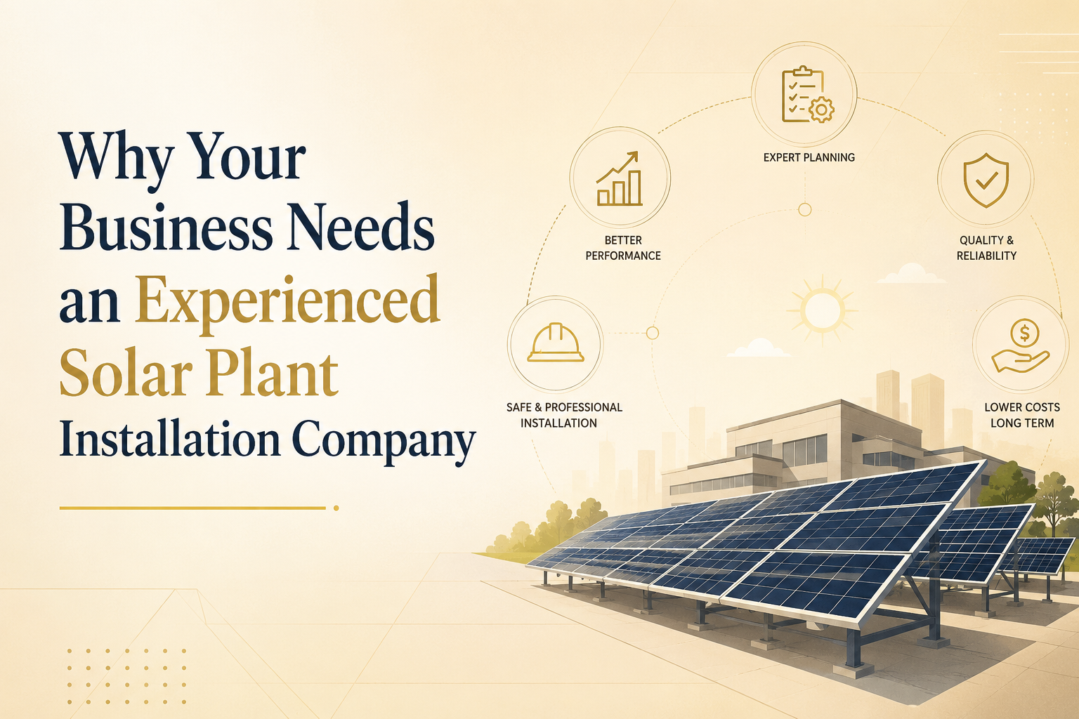 Why Your Business Needs an Experienced Solar Plant Installation Company