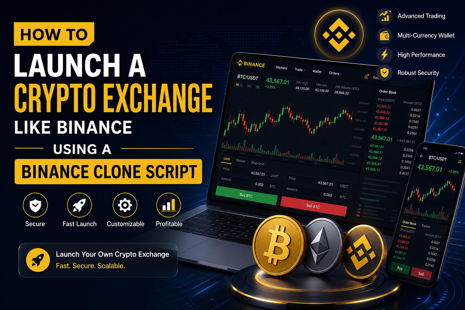 How to Launch a Crypto Exchange Like Binance Using a Binance Clone Script