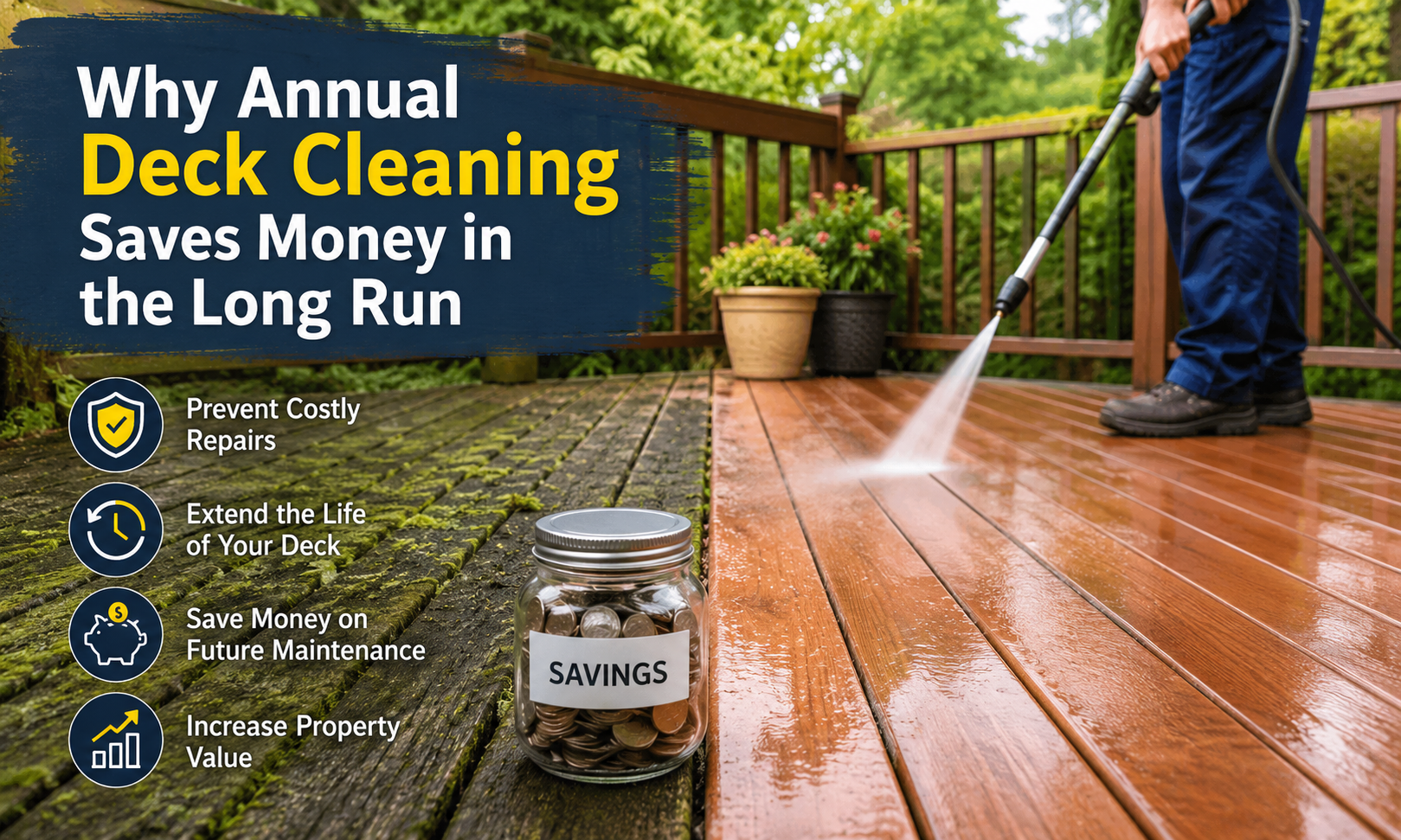Why Annual Deck Cleaning Saves Money in the Long Run