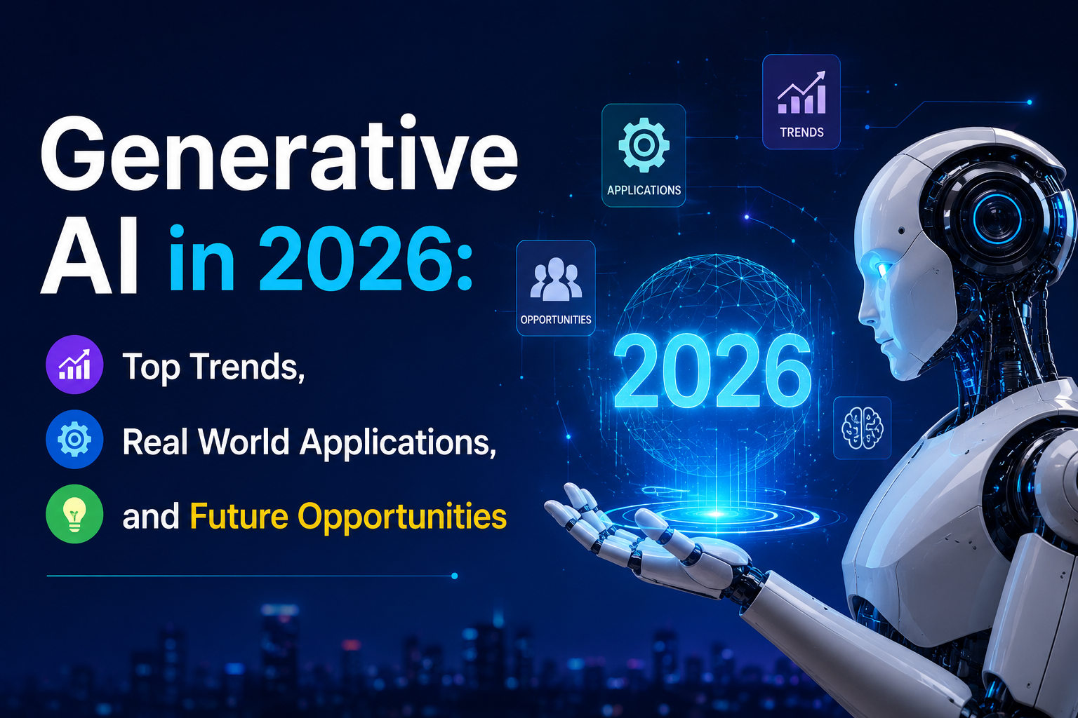 Generative AI in 2026: Top Trends, Real World Applications, and Future Opportunities