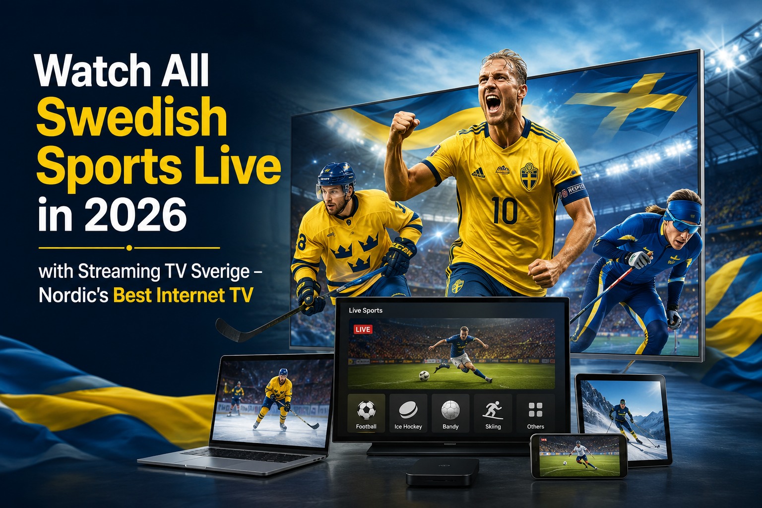 Watch All Swedish Sports Live in 2026 with Streaming TV Sverige – Nordic’s Best Internet TV
