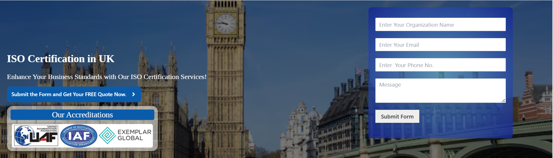 ISO Certification in UK