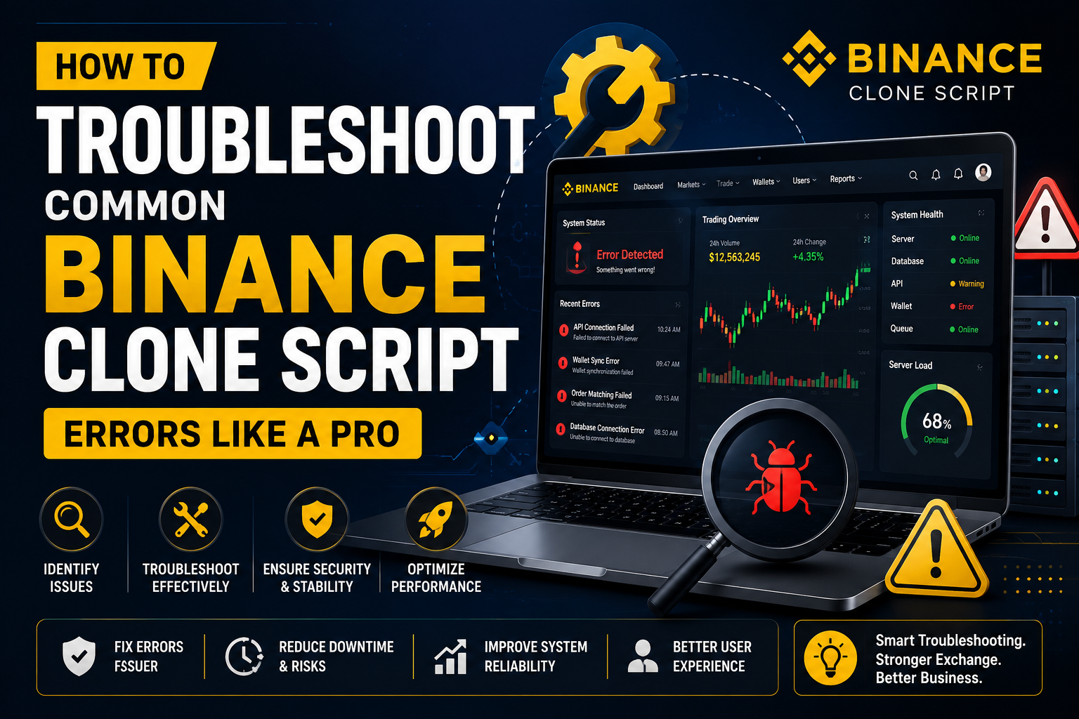 How to Troubleshoot Common Binance Clone Script Errors Like a Pro