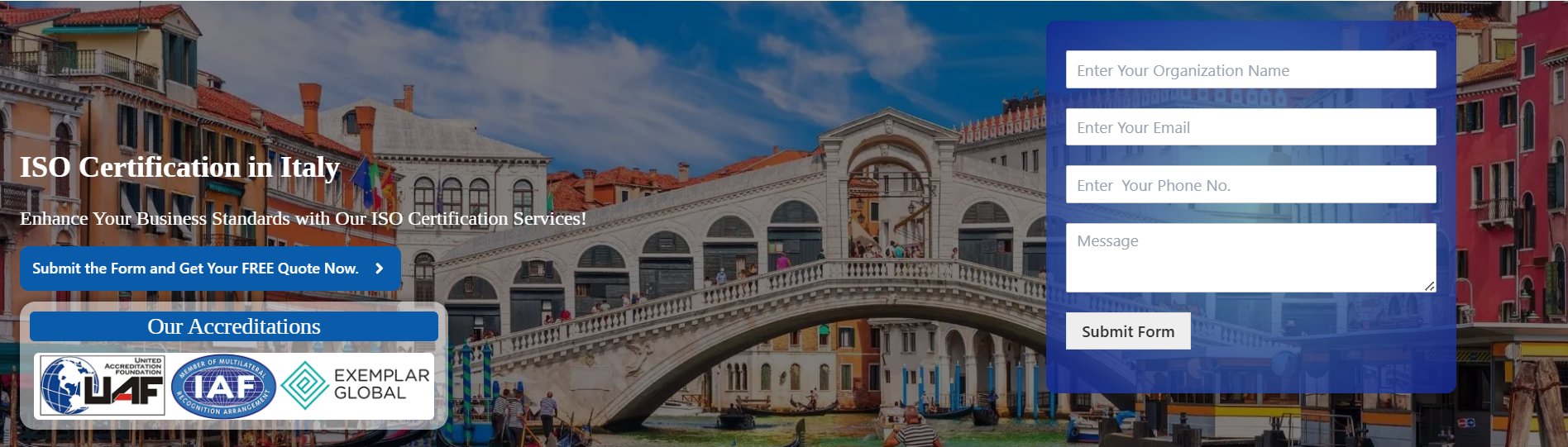 ISO Certification in Italy