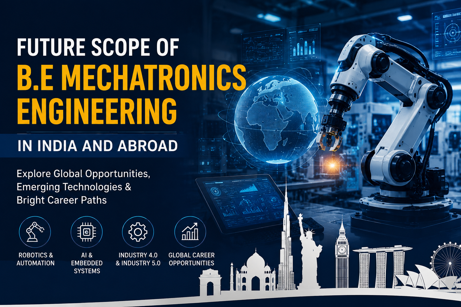 Future Scope of B.E Mechatronics Engineering in India and Abroad