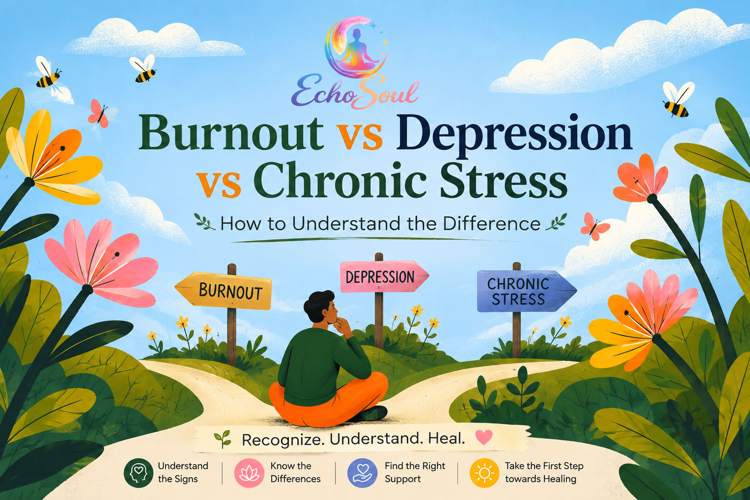 Burnout vs Depression vs Chronic Stress: How to Understand the Difference