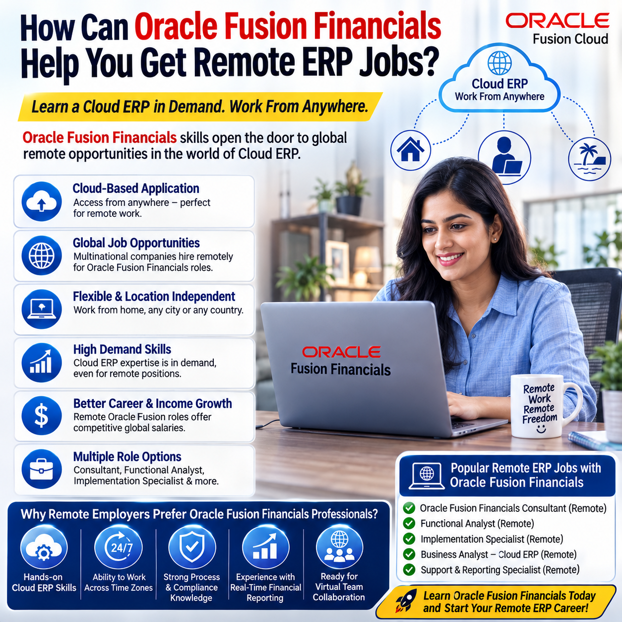 How Can Oracle Fusion Financials Help You Get Remote ERP Jobs?