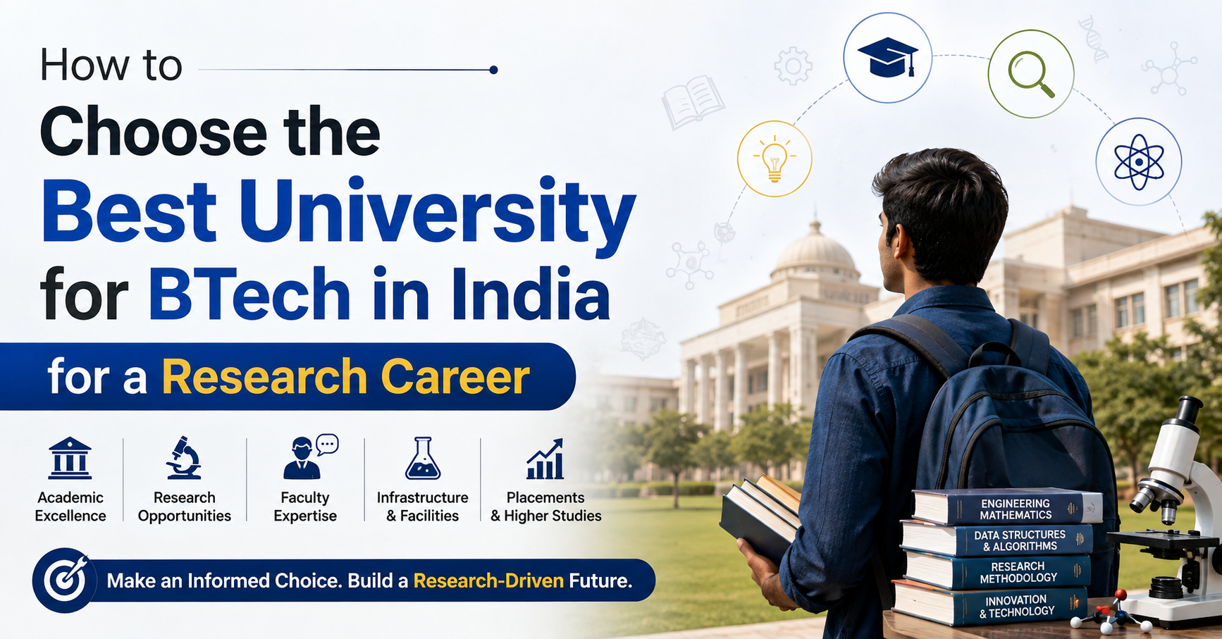 How to Choose the Best University for BTech in India for a Research Career