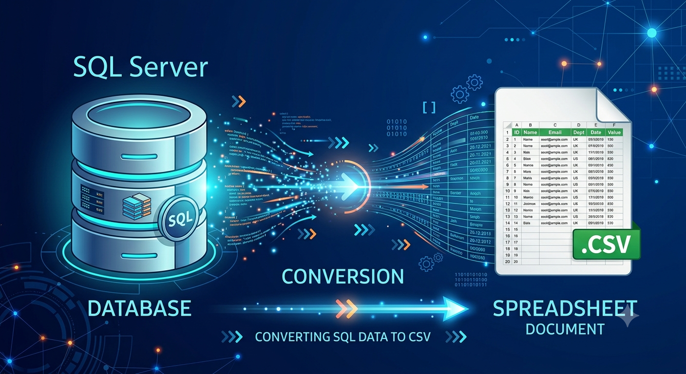 How to Convert SQL Server Database to CSV File Format?