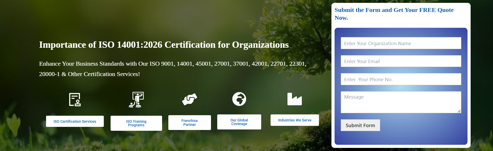 Importance of ISO 14001:2026 Certification for Organizations